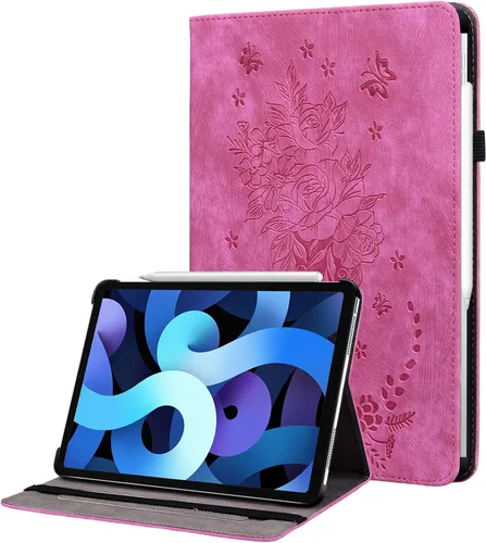 Vista 21 de Funda para iPad Air 3ª Generación 2019/iPad Pro 10.5 Pulgadas 2017, Cubierta de Cuero PU Plegable Multi-Ángulo con Auto Despertar/Dormir y Soporte