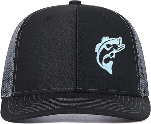 Vista 2 de Sombreros de pez lubino para hombres y mujeres, regalos de pesca con mosca, gorra de béisbol para papá