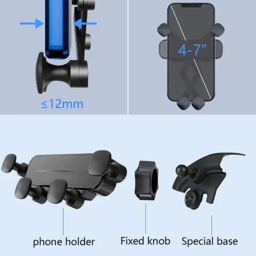 Vista 6 de Soporte de teléfono de coche para Ford F-150 F150 Mobile Phone Mount Truck 2021 2022 2023 2024 2025 【No compatible con King Ranch 2024-2025, Raptor】