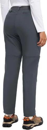 Vista 5 de BALEAF Women's Hiking Pants Fleece Lined Waterproof Cold Weather Insulated Ski Snow Pant Warm Winter Soft Shell
