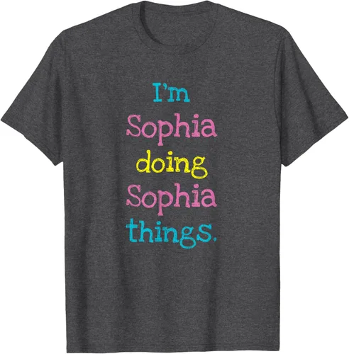 Vista 26 de Sophia - Camiseta con texto personalizado para niñas