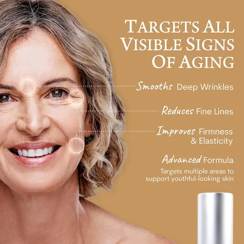 Vista 3 de Biologic MaxiLift - Suero de estiramiento facial instantáneo para mujeres, reafirma y suaviza la piel flácida, líneas finas y arrugas, 0.5 onzas