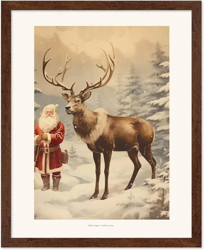 Vista 40 de Poster Master A Holly Jolly - Póster navideño, arte de invierno, diseño de pared moderno, regalo para hombres y mujeres, gran decoración para sala