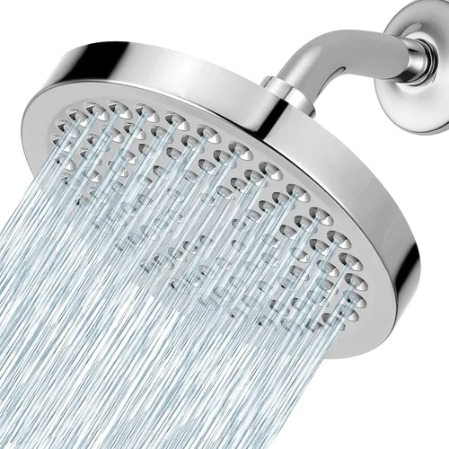 Vista 8 de Voolan Cabezal de ducha de lluvia de alta presión, aspecto moderno de lujo, el reemplazo ajustable perfecto para el cabezal de ducha de tu baño