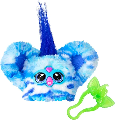 Vista 12 de Furby Furblets Hip-Bop Mini Friend, más de 45 sonidos, música hip hop y frases furbish, juguetes de peluche electrónicos, rosa y morado, regalos
