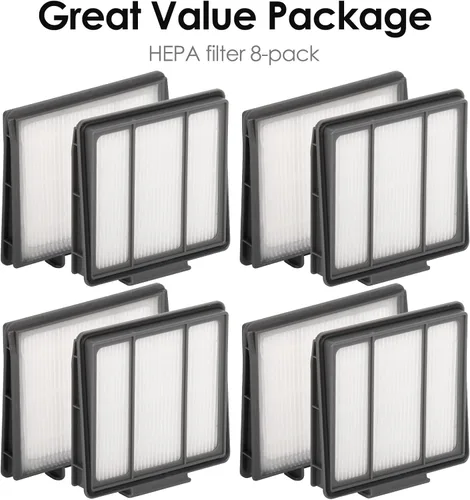 Vista 3 de (8 piezas) Filtro HEPA compatible con Shark AV752 AV753 AV751 R85 RV850 RV850WV S87 RV851WV RV761 RV700_N RV720_N RV750_N, kit de accesorios