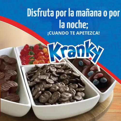 Vista 6 de Ricolino Kranky Corn Flakes con revestimiento de chocolate con sabor artificial, 14.1 onzas, caja de 10