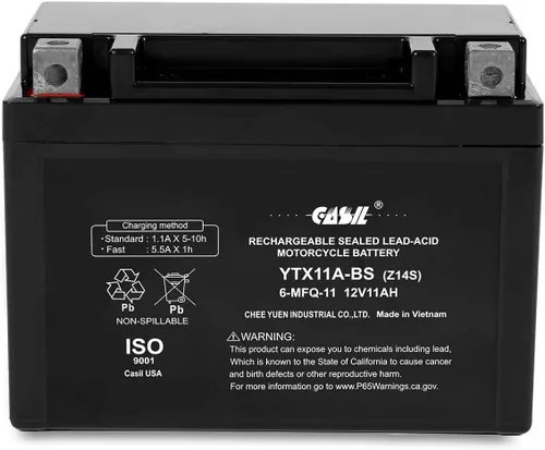 Vista 14 de YTX4L-BS Batería SLA Power Sport de 12 V 3AH 50 CCA - Batería Casil