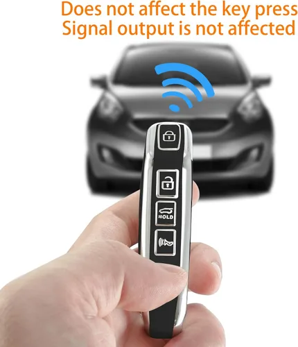 Vista 4 de Kirsnda Funda para llavero Kia, funda con llavero, TPU suave protege la llave del coche, compatible con Cerato Ceed Forte NIRO Sorento Seltos Soul