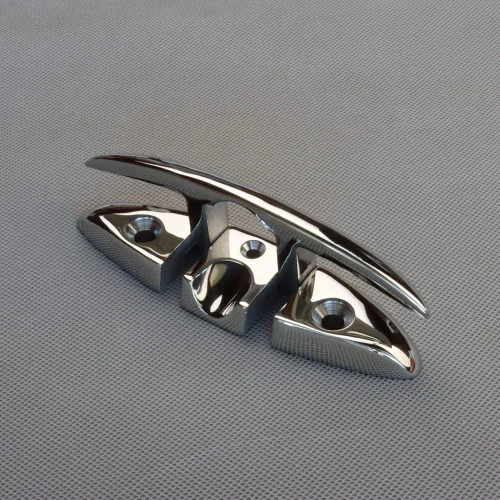 Vista 4 de Marine Dock Cleats 5inch/6 inch Folding Boat Cleat 316 Stainless Steel Flip Up Cleats for Boat Kayak and Decoration of 2 pcs with Screws