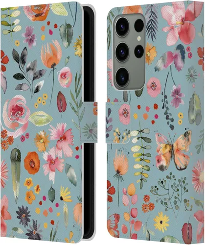 Vista 43 de Head Case Designs Officially Licensed Ninola Butterfly Nature Spring Floral Leather Wallet Case Compatible with Samsung Galaxy A07 4G