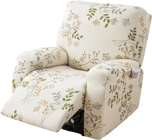 Vista 36 de Eco-Ancheng Fundas reclinables Lazyboy de 4 piezas, fundas para sofá reclinable, fundas antideslizantes para sillas reclinables, con bolsillos
