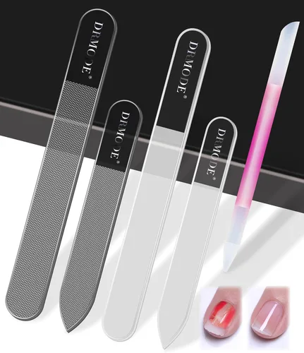 Vista 8 de Lima de uñas de cristal, 2 unidades de brillo de uñas de vidrio mejorado para uñas naturales, nano pulidor de uñas con estuche, kit de herramientas