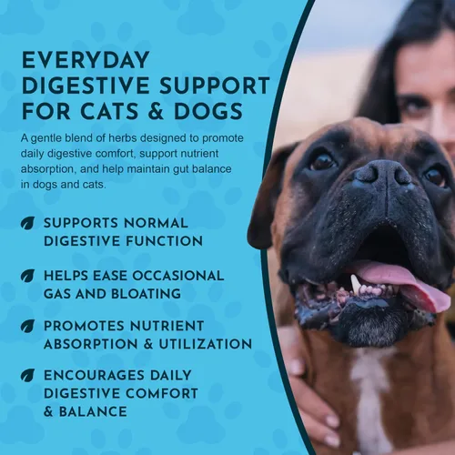 Vista 6 de Animal Essentials Digestión diaria para perros y gatos, aliento fresco - 1 fl oz