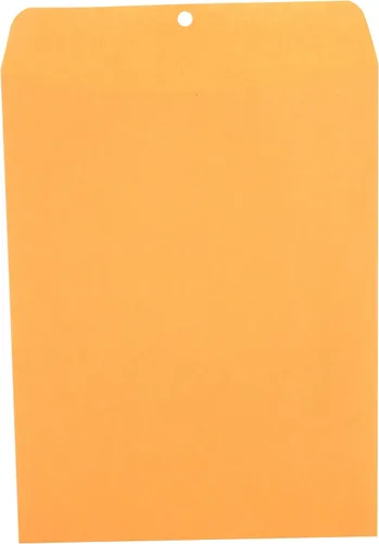 Vista 3 de Universal 35267 - Sobre con cierre de estraza con costura central, 28 libras, 10 x 13, color marrón Kraft, caja de 100