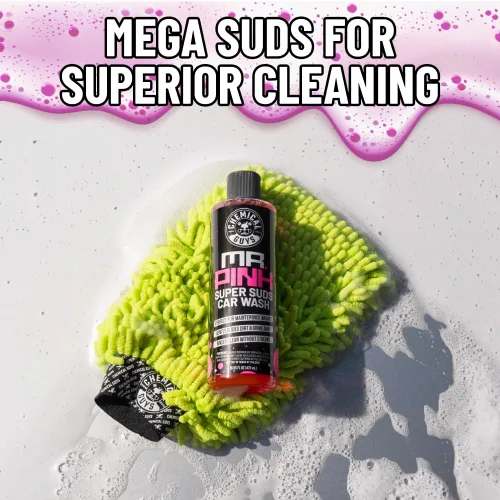 Vista 3 de Chemical Guys Mr. Pink - Jabón espumoso para lavado de autos (funciona con cañones de espuma, pistolas de espuma o lavados de cubeta) seguro
