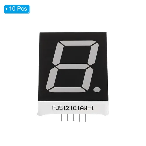 Vista 3 de PATIKIL Tubo digital con pantalla LED, paquete de 10 unidades de cátodo común de 7 segmentos de 10 pines, 1 dígito, 3 V, módulo de pantalla LED