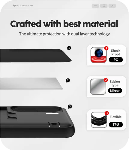 Vista 4 de GOOSPERY Funda magnética para puerta compatible con Galaxy S23 Plus, con tarjetero tipo billetera, cierre automático por imán, funda protectora