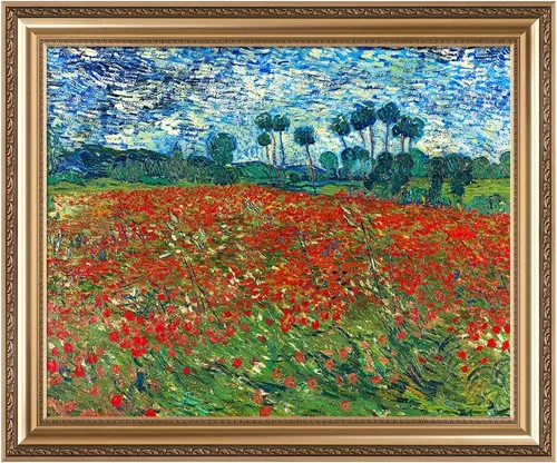 Vista 102 de IPIC - Campo de trigo con cuervos, reproducción artística de Vincent Van Gogh. Lienzo de giclée para decoración del hogar 10#F (20 x 16)
