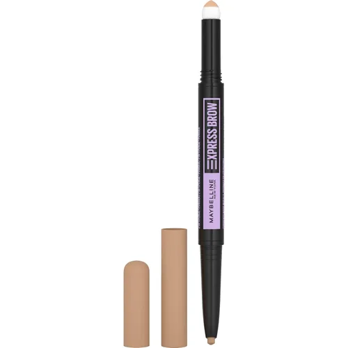 Vista 14 de Maybelline Express Brow 2 en 1 lápiz y maquillaje de cejas en polvo, rubio claro, 1 unidad