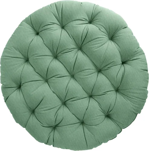 Vista 16 de Sorra Home - Cojín con mechones Papasan - Cojín redondo cómodo para silla Bucket & Moon - Cojín de piso con espuma suave para muebles