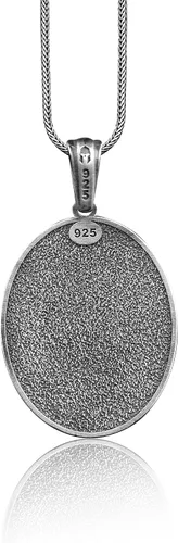 Vista 2 de BySilverStone Jewelry - Collar de plata esterlina hecha a mano de zorro para hombre, joyería de zorro de plata para hombres, colgante de plata