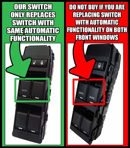 Vista 3 de SWITCHDOCTOR Interruptor maestro de ventana para Dodge Avenger 2007-2014; Dakota 2007-2011; Patriot, Compass 2007-2017; calibre 2007-2012; cargador