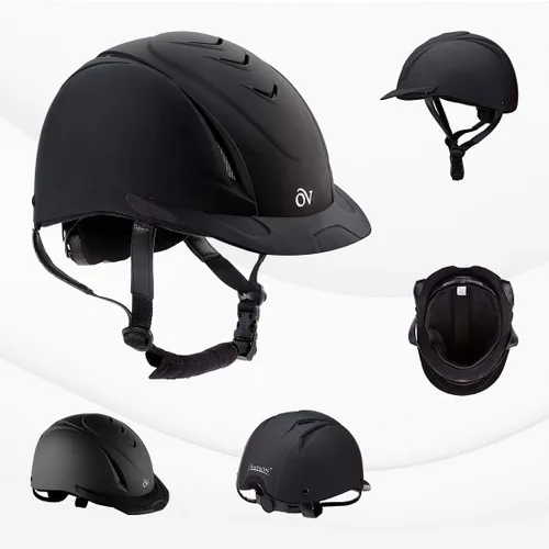 Vista 2 de Ovation Casco escolar de lujo (negro, mediano/mediano)