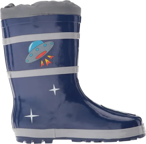 Vista 6 de Blue Space Hero Botas de lluvia de goma natural