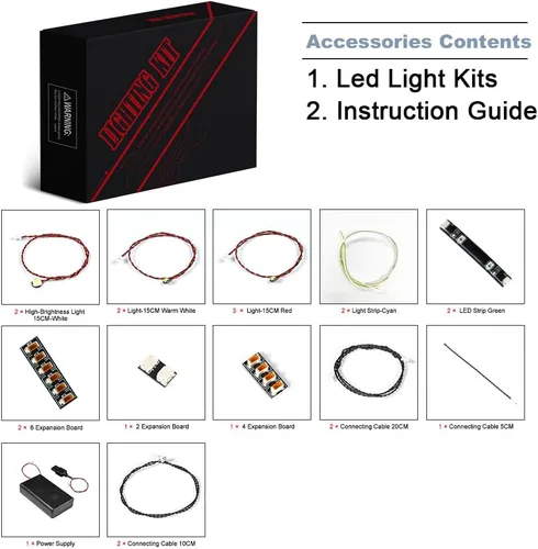 Vista 3 de BrickBling Luz LED compatible con Lego Technic Yamaha MT-10 SP 42159, kit de iluminación de bricolaje (sin modelo), gran regalo compatible