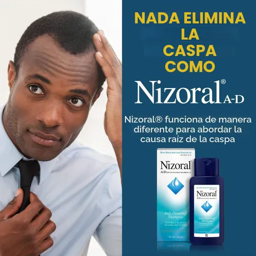 Vista 4 de Nizoral A- D Champú anticaspa, azul, fresco, 7 onzas líquidas (paquete de 2)