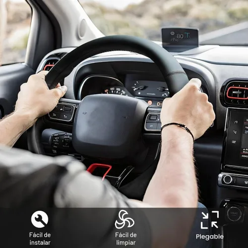 Vista 6 de Funda para Volante de Automóvil, Protector de Volante de Vehículo de Cuero Antideslizante y Transpirable de 15 Pulgadas con Sensación Cómoda Negro