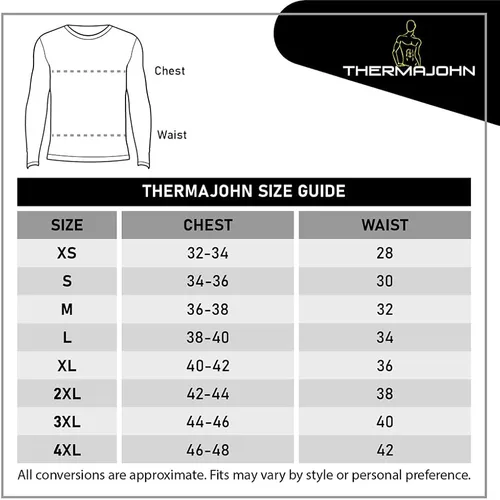 Vista 5 de Thermajohn Thermal Shirts for Men Long Sleeve Thermal Compression Shirts for Men Base Layer Cold Weather