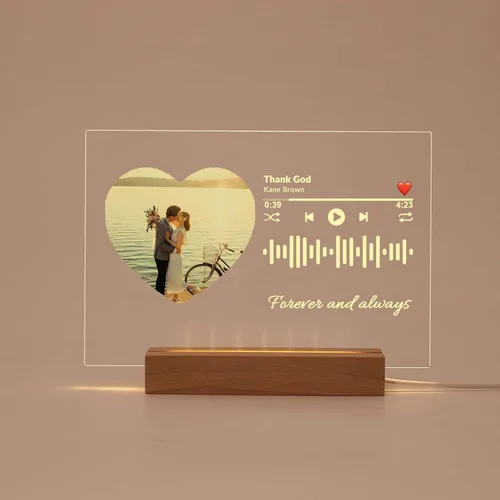 Vista 20 de Placa de música personalizada, cubierta de álbum de canción personalizada, marco de fotos personalizado, arte de vidrio, regalo de fotos, regalo