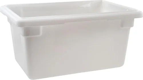 Vista 6 de Winco - Caja de almacenamiento de alimentos de plástico, color blanco, cónica, de 12 x 18 pulgadas Dishwasher safe, BPA-free, Heavy-duty, Freezer