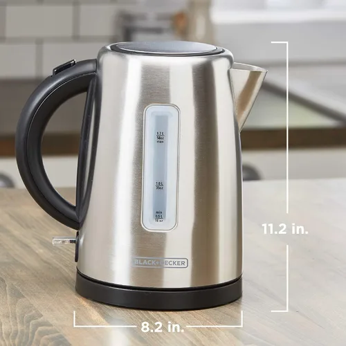 Vista 7 de BLACK+DECKER Hervidor inalámbrico de 1.7L, plateado, KE2000SD