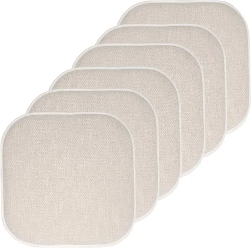 Vista 85 de Sweet Home Collection Cojines de espuma viscoelástica para silla, antideslizantes, diseño de panal de abeja, 16 x 16 pulgadas, paquete de 2