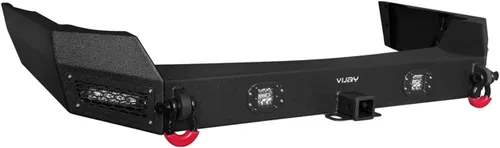 Vista 9 de Vijay Parachoques delantero y trasero para Grand Cherokee WJ 1999-2004 con placa de cabrestante y luces