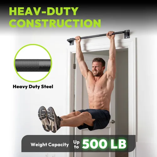 Vista 3 de HANDBODE Pull Up Bar for Doorway and Wall Mount - Chin Up Bars for Home Gym, 36‘’/52‘’ in Upper Body Workout Equipment with 500 lbs Capacity