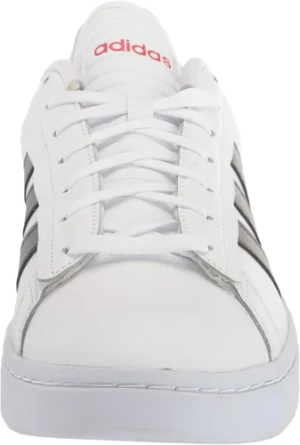 Vista 2 de adidas Grand Court Alpha Tenis para hombre, Cloud White-Pulse Blue-almost Yellow