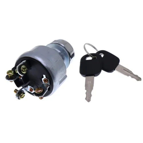 Vista 2 de Solarhome nuevo 4 cables interruptor de encendido con 2 llaves 9G-7641 9G7641 para Caterpillar excavadora CAT D9L E320C E330C E303 E304 E305