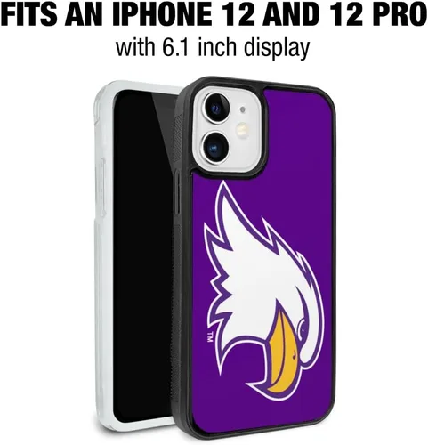 Vista 6 de Ashland University - Carcasa protectora de goma híbrida con logotipo primario de la universidad, compatible con iPhone 12 Pro y 12 de Apple