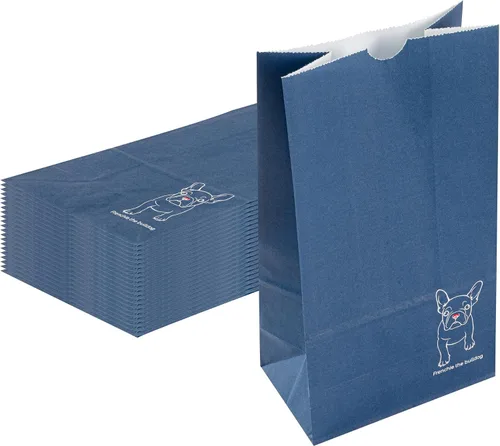 Vista 42 de Restaurantware Bag Tek - Bolsas de papel de 2 libras, 100 bolsas de almuerzo desechables, pequeñas para almuerzos, sándwiches y aperitivos, bolsas