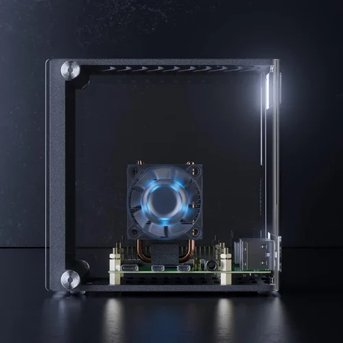 Vista 6 de Vilros Raspberry Pi Reveal - Una carcasa de escritorio compatible con Raspberry Pi estilo torre con refrigeración integrada