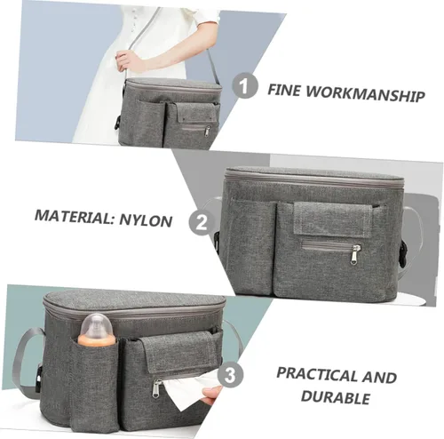 Vista 2 de Toddmomy Bolsa de viaje para mamá, bolsa de viaje para mamá, bolsa de viaje mochila de viaje, bolso de mano, bolso grande para cochecito, bolsa