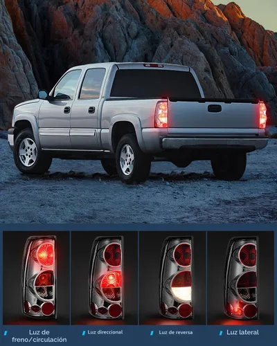 Vista 3 de Conjunto de luz trasera Nilight para Chevy Silverado 1500 2500 1999-2006