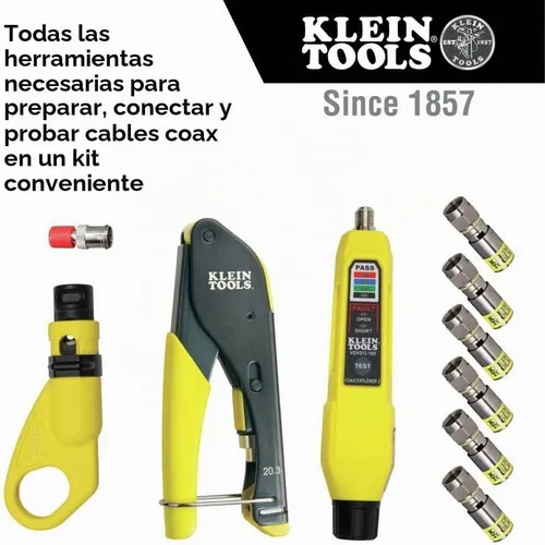 Vista 2 de Klein Tools Kit básico instalador de cable coaxial