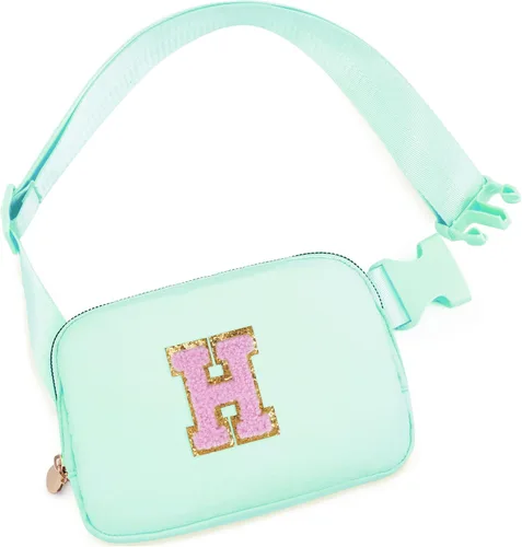 Vista 134 de Bolsa de cinturón para niñas y mujeres, bolsas cruzadas, riñonera, riñonera personalizada, Negro, Small