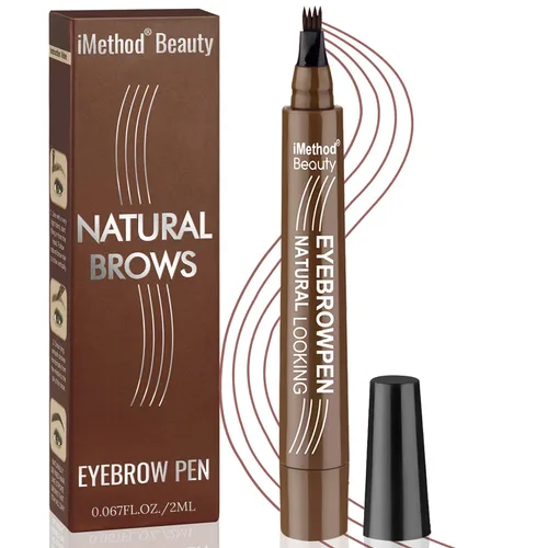 Vista 12 de iMethod - Bolígrafo para tatuaje de cejas con técnica actualizada de microblading, maquillaje de cejas de larga duración, resistente al agua y a