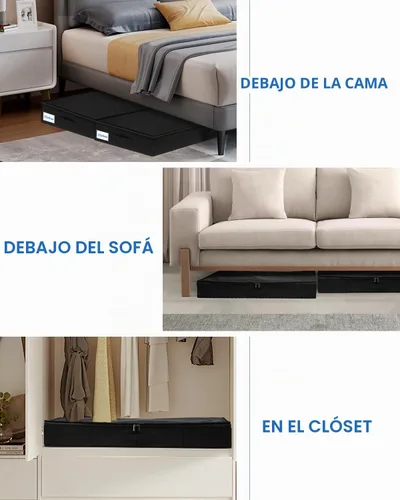 Vista 4 de Perfil bajo de 4.5 pulgadas, almacenamiento debajo de la cama
